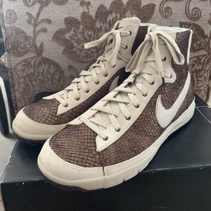 NEW Nike Zoom Blazer Cream Brown Fish Scales Skin 313116-751 Size 11 Mid Salmon